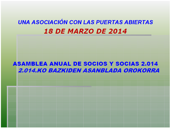 asamblea socios 2014 asamblea socios 2014