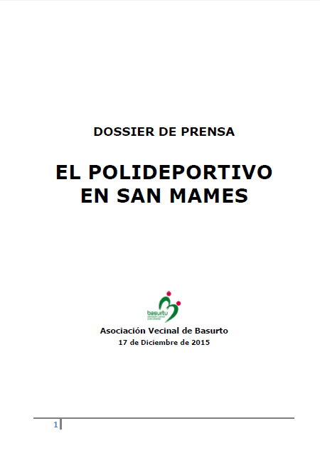 dosier prensa polideportivo dosier prensa polideportivo