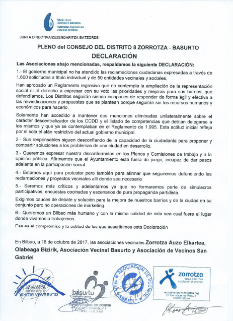 declaración